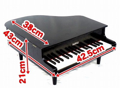 KAWAI 河合楽器製作所 ミニピアノ グランドピアノ ブラック　中古品_画像2