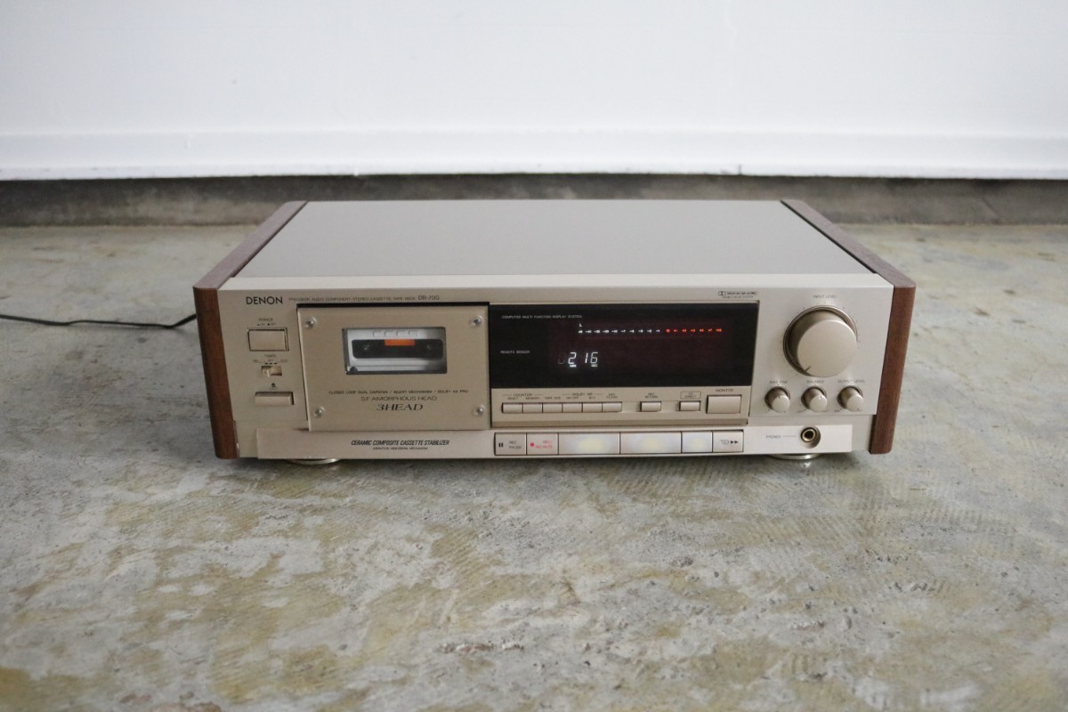 定番のお歳暮 DECK TAPE CASSETTE STEREO 【通電再生OK】DENON DR-70G 音楽機材 現状品 オーディオ 3ヘッドシングルカセットデッキ デノン 一般 定番のお歳暮 DECK TAPE CASSETTE STEREO 【通電再生OK】DENON DR-70G 音楽機材 現状品 オーディオ 3ヘッドシングルカセットデッキ デノン 一般