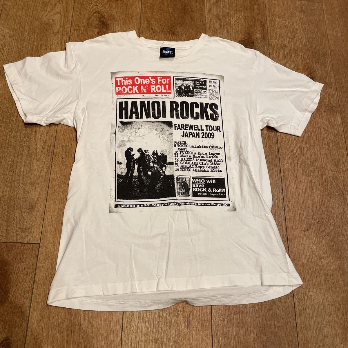 HANOI ROCKS 半袖Tシャツ SIZE L ハノイロックス ROCK製 (Tシャツ 