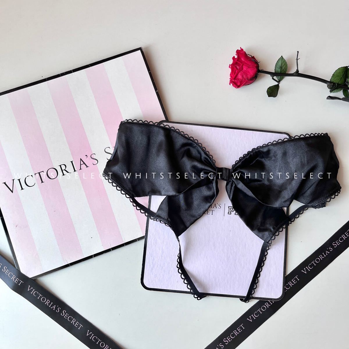 【サイズＸＳ】カットアウトバックパンティ Victoria's Secretヴィクトリアシークレット ブラック_画像1