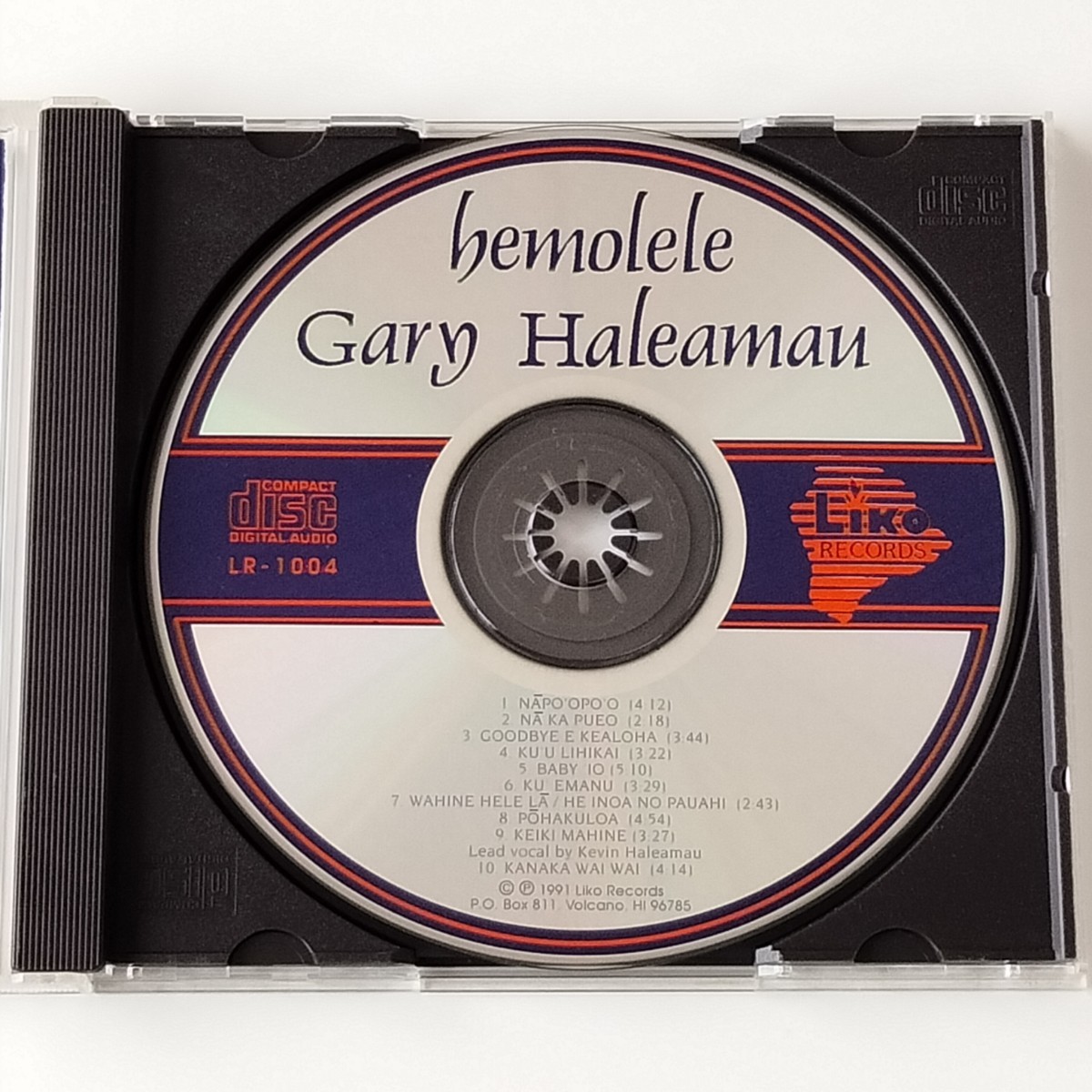 【ハワイアンCD/稀少】GARY HALEAMAU / HEMOLELE (LR1004) ゲイリー・ハレアマウ HAWAII / 1991年アルバム_画像4