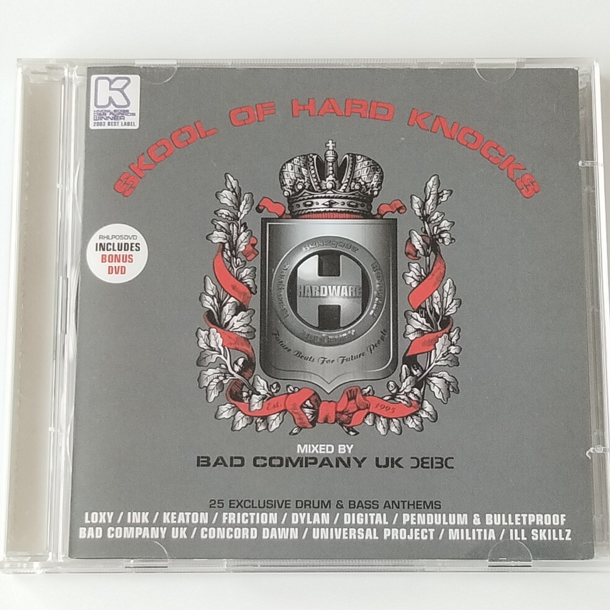 【CD+DVD】SCHOOL OF HARD KNOCKS(RHLP05DVD)BAD COMPANY UK/DRUM & BASS ANTHEMS/ドラムンベース/LOXY,INK,KEATON,DYLAN,FRICTION_画像1