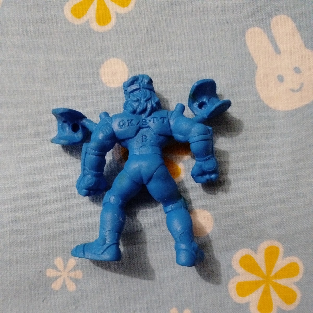  Saint Seiya резиновый фигурка резина кукла большой медведь сиденье Bear -. синий медь ... б/у товар ga коричневый gashapon Capsule игрушка 