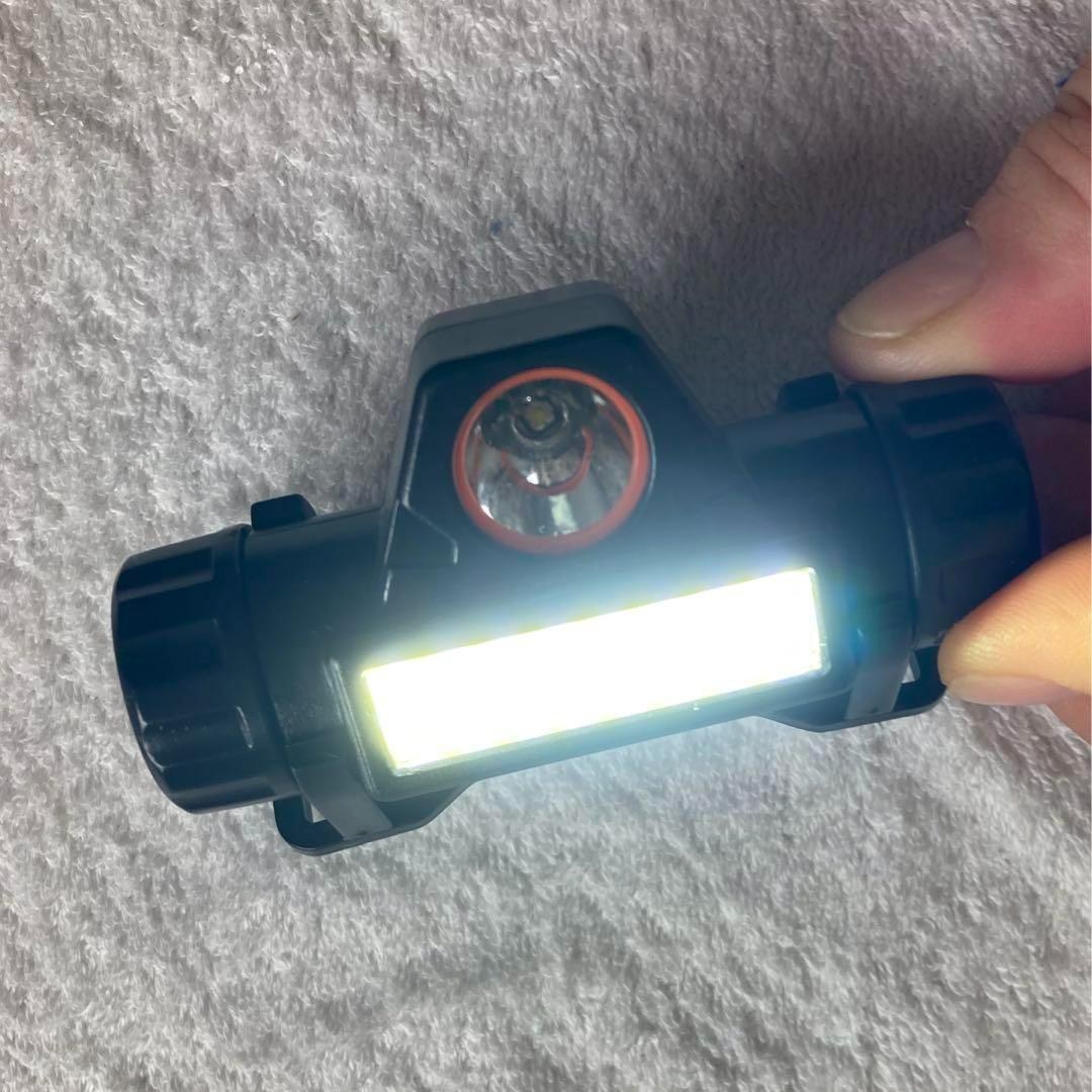LED ヘッドライト 充電式 高輝度 ヘッドランプ USB充電 防水 角度調整可_画像2