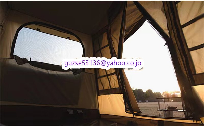 超人気★ロッジ型テント テント 防風防災 ロッジタイプ アウトドア 4-5人用 アウトドア キャンプ テント ファミリーテント 簡単設営 多機能_画像8
