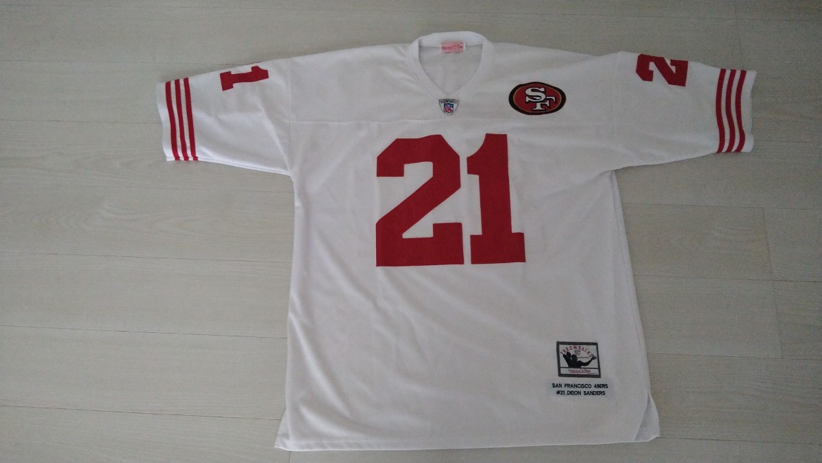 Mitchell & Ness】 NFL ミッチェル & ネス 49ers DEION SANDERS スロー