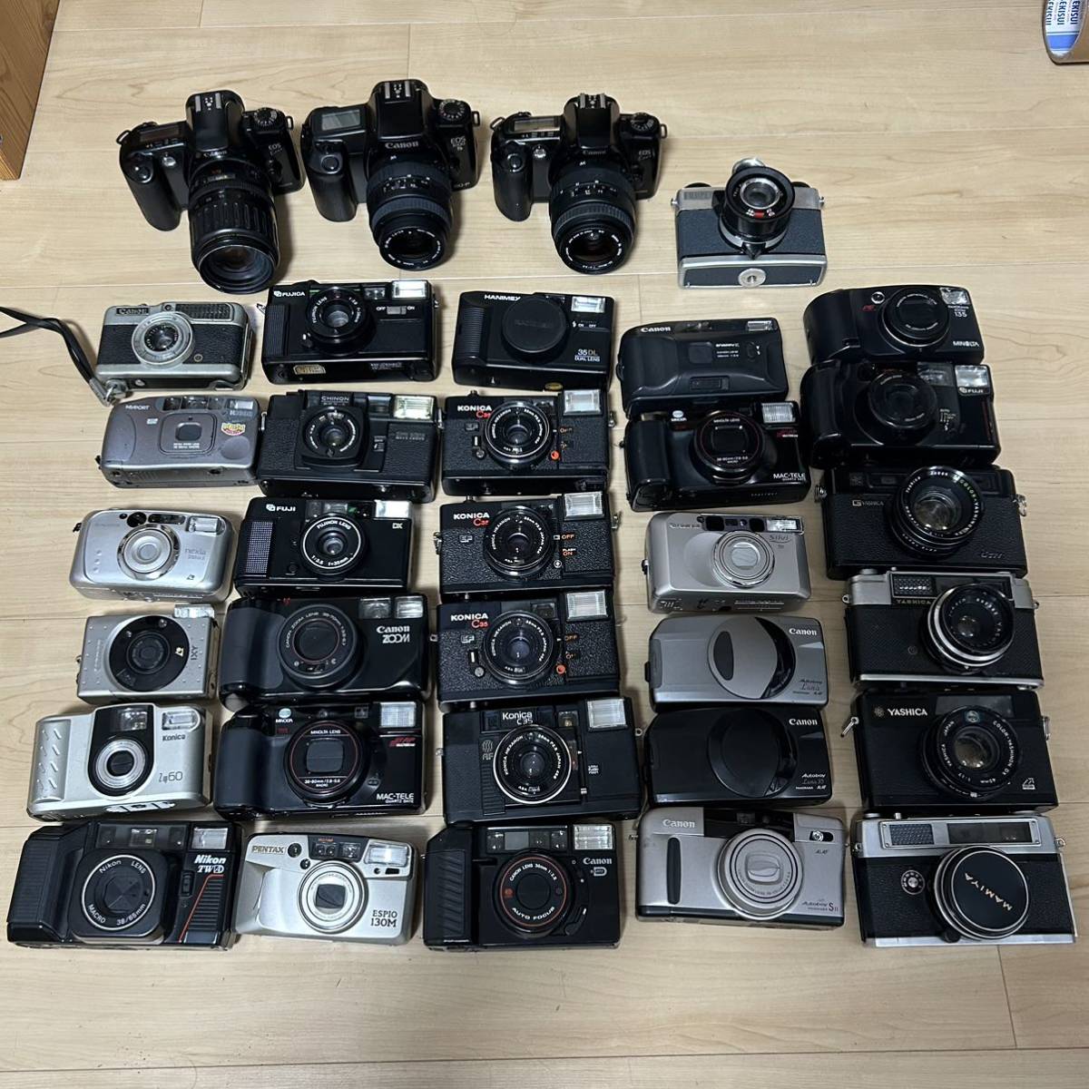 大量34台 フィルムカメラ まとめ売り ジャンク Canon PENTAX OLYMPUS