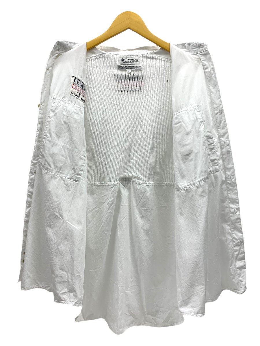 Columbia (コロンビア) PFG 半袖フィッシングシャツ コットン 刺繍 FM7130 ホワイト XL メンズ /036_画像3