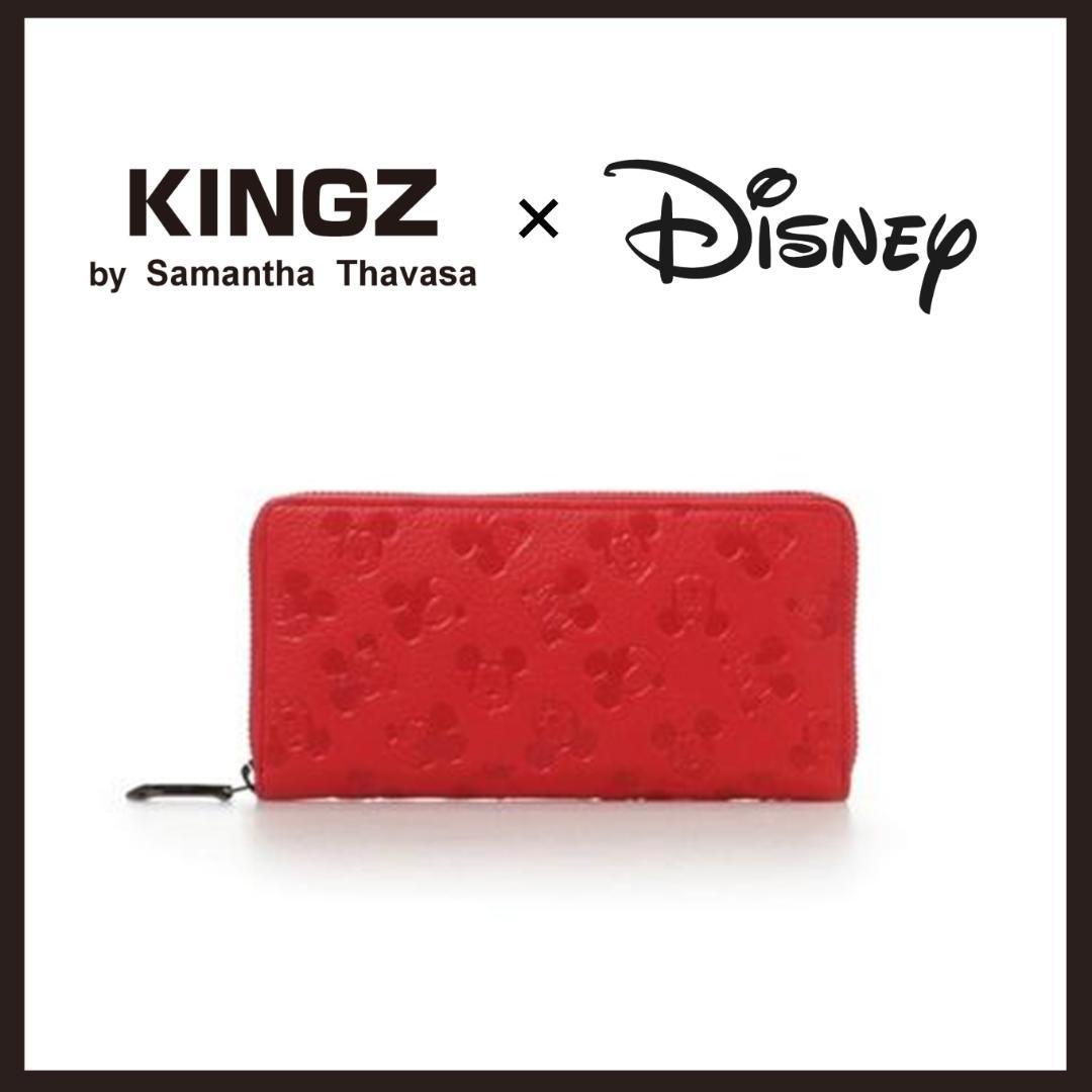 ○★新品 未使用 KINGZ ×ディズニーコレクション ラウンドファスナー長財布○●_画像1