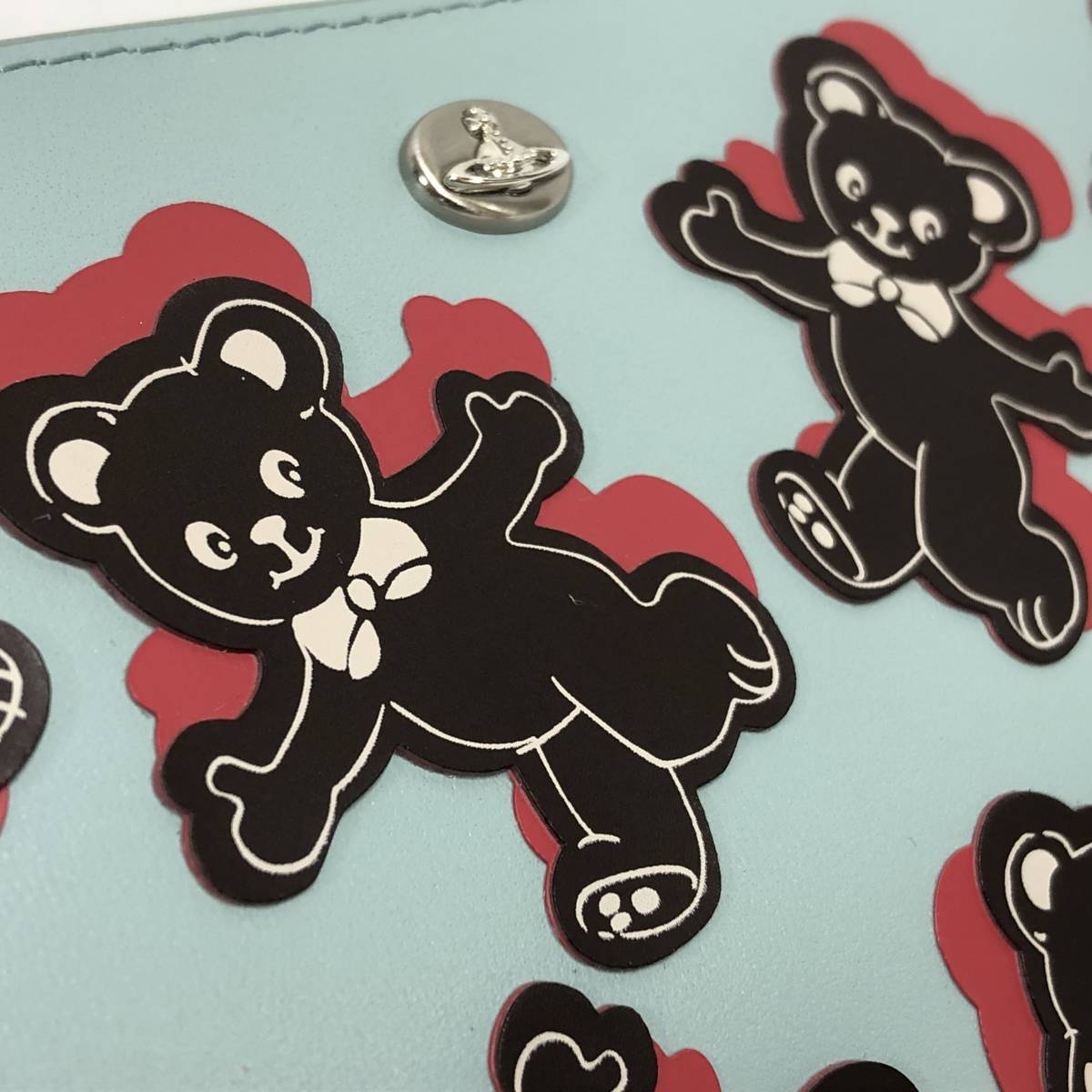 ○★新品 未使用 vivienne westwood 長財布 HAPPY BEAR ラウンドファスナー クマ