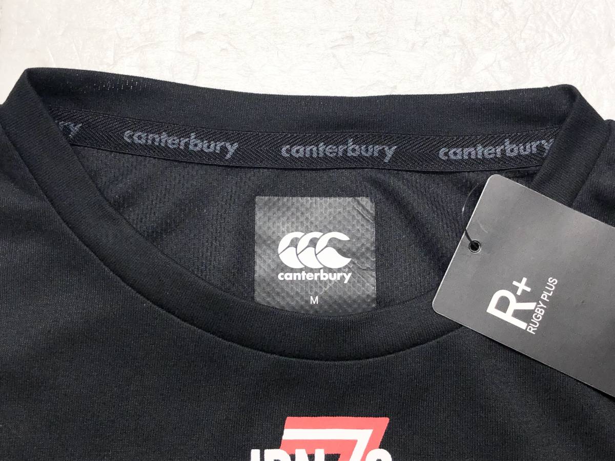 ○★新品未使用　CANTERBURY（カンタベリー）　ラグビー 日本代表セブンス ワークアウトTシャツ　M　ブラック★○_画像4