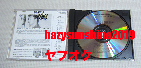 ポンシー・ポンス PONCIE PONCE SINGS CD ハワイ HAWAII ハワイアン・アイ HAWAIIAN EYE_画像3