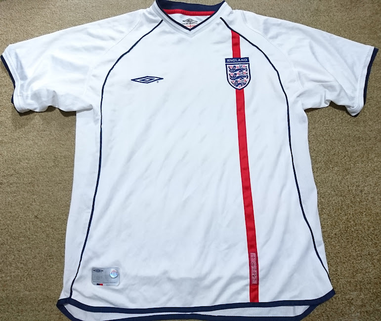 イングランド代表 アンブロ製 Lサイズ umbro 02W杯 2002 worldcup 半袖