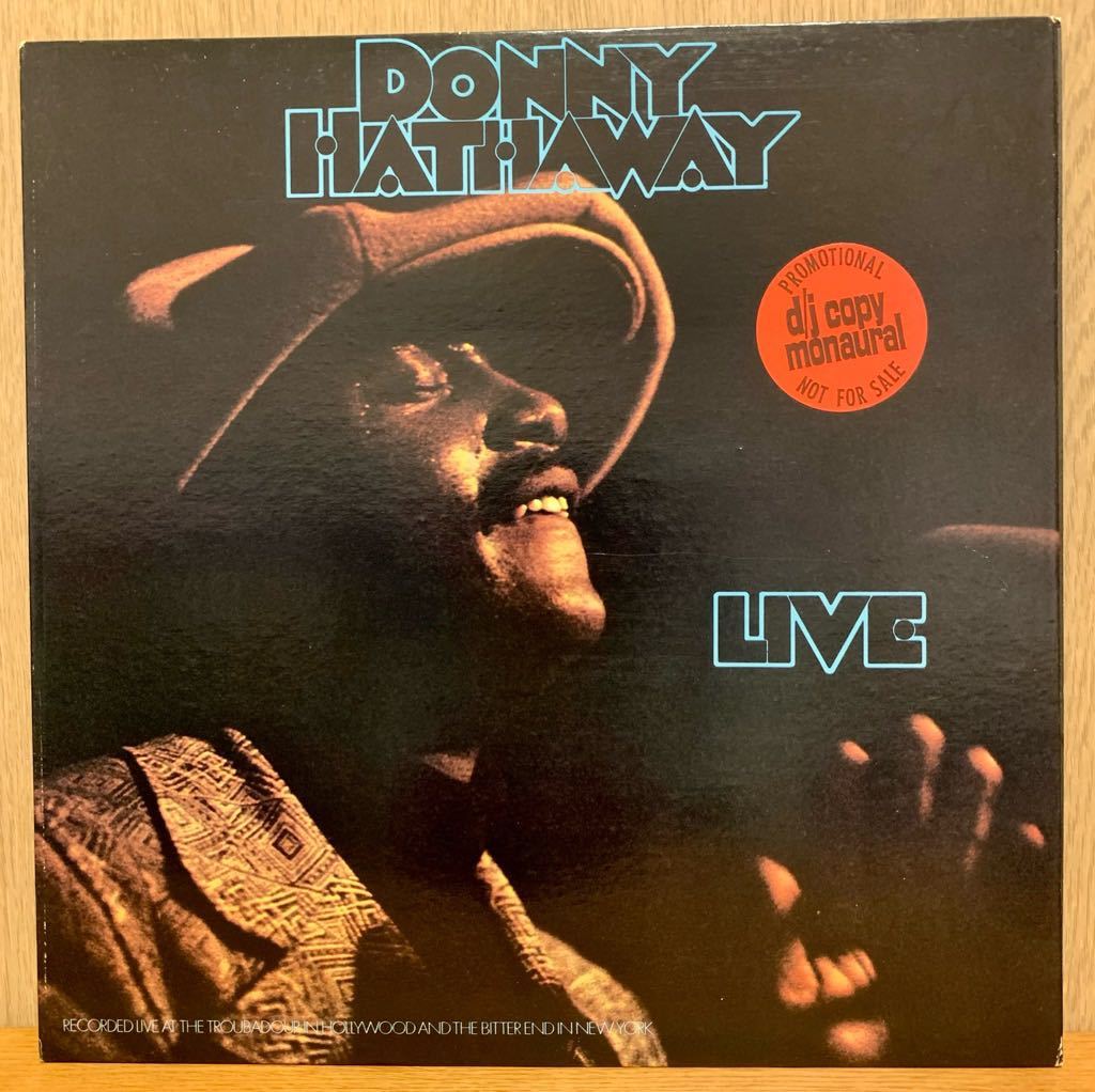 レアPROMOオンリーMONO! / DONNY HATHAWAY / LIVE / US-ORIGINAL、PR