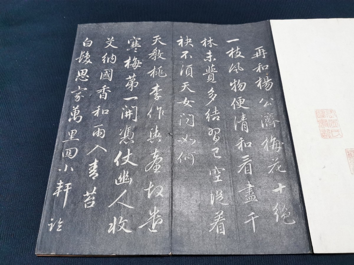 趙子昻梅花十絶 １帖 全頁画像掲載 中国 書道 金石 拓本 拓片 唐本 唐物_画像5