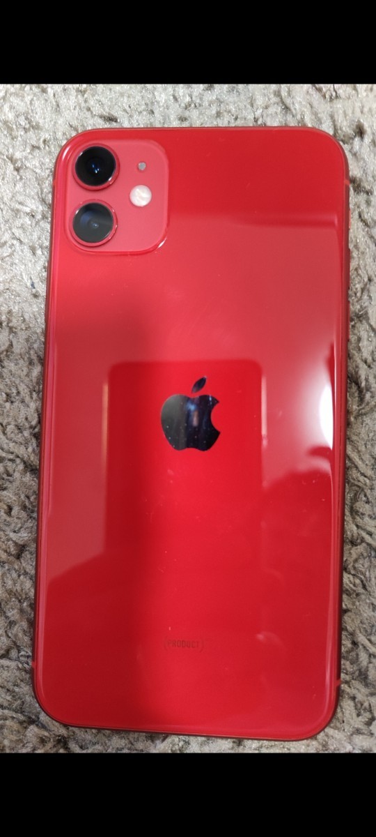 【バッテリー89%・美品・送料無料】iPhone 11 128GB (PRODUCT) Red レッド SIMフリー ワイモバイルリフレッシュ品