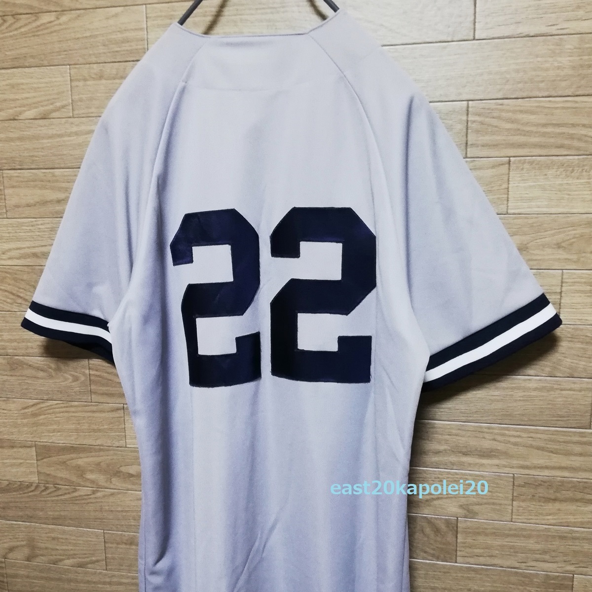 MLB ニューヨーク ヤンキース 背番号 ♯22 刺繍 ビジター レプリカ ユニフォーム ジャージ マジェスティック Majestic クレメンス カノ