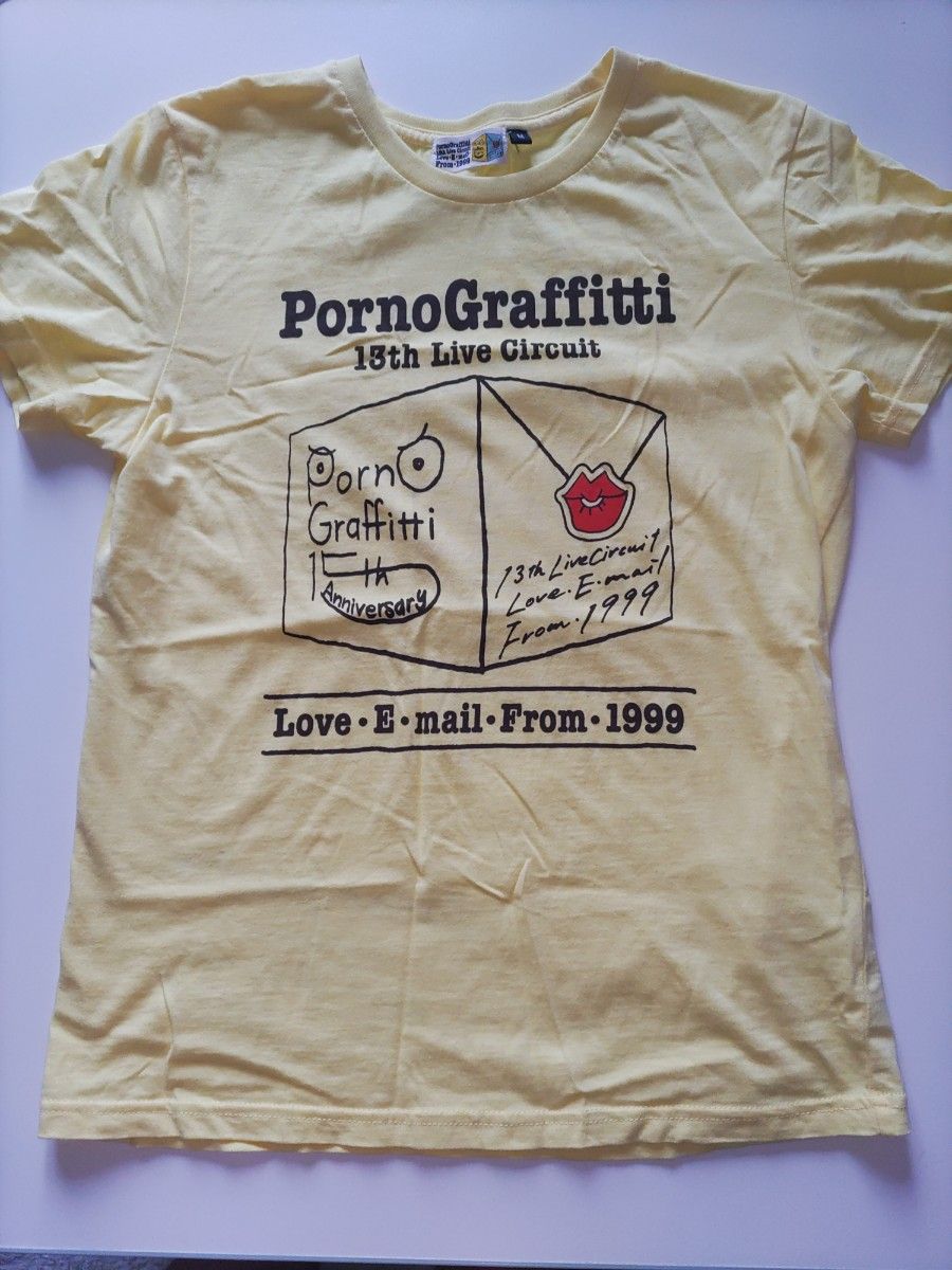 【ほぼ未使用】ポルノグラフィティ　ライヴシャツ～ラブ・E・メール・フロム・1999～　Mサイズ