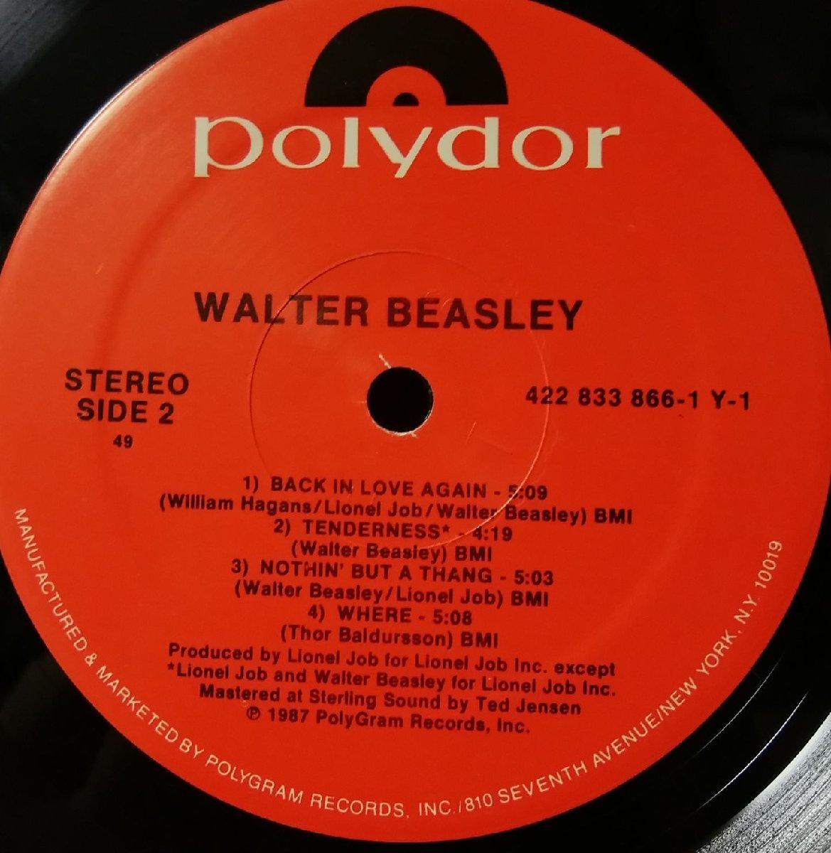 ★★WALTER BEASLEY S/T★1987年リリース 80sジャズ★US盤★ アナログ盤 [3022TPR_画像4