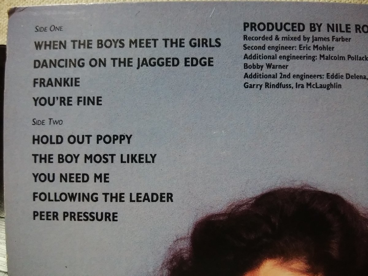 ★★SISTER SLEDGE WHEN THE BOYS★1985年リリース アルバム ★ アナログ盤 [2740TPR_画像3
