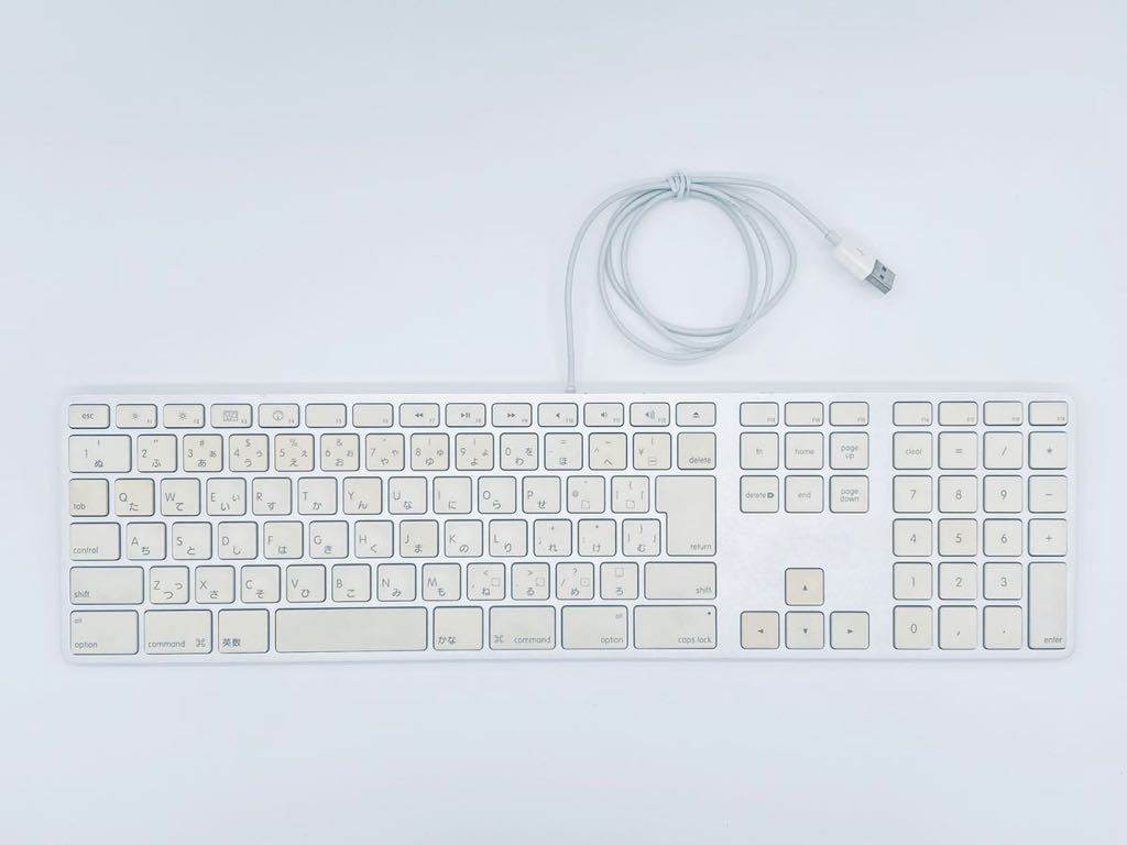 Apple Keyboard USB 日本語キーボード テンキー付きA1243 送料無料