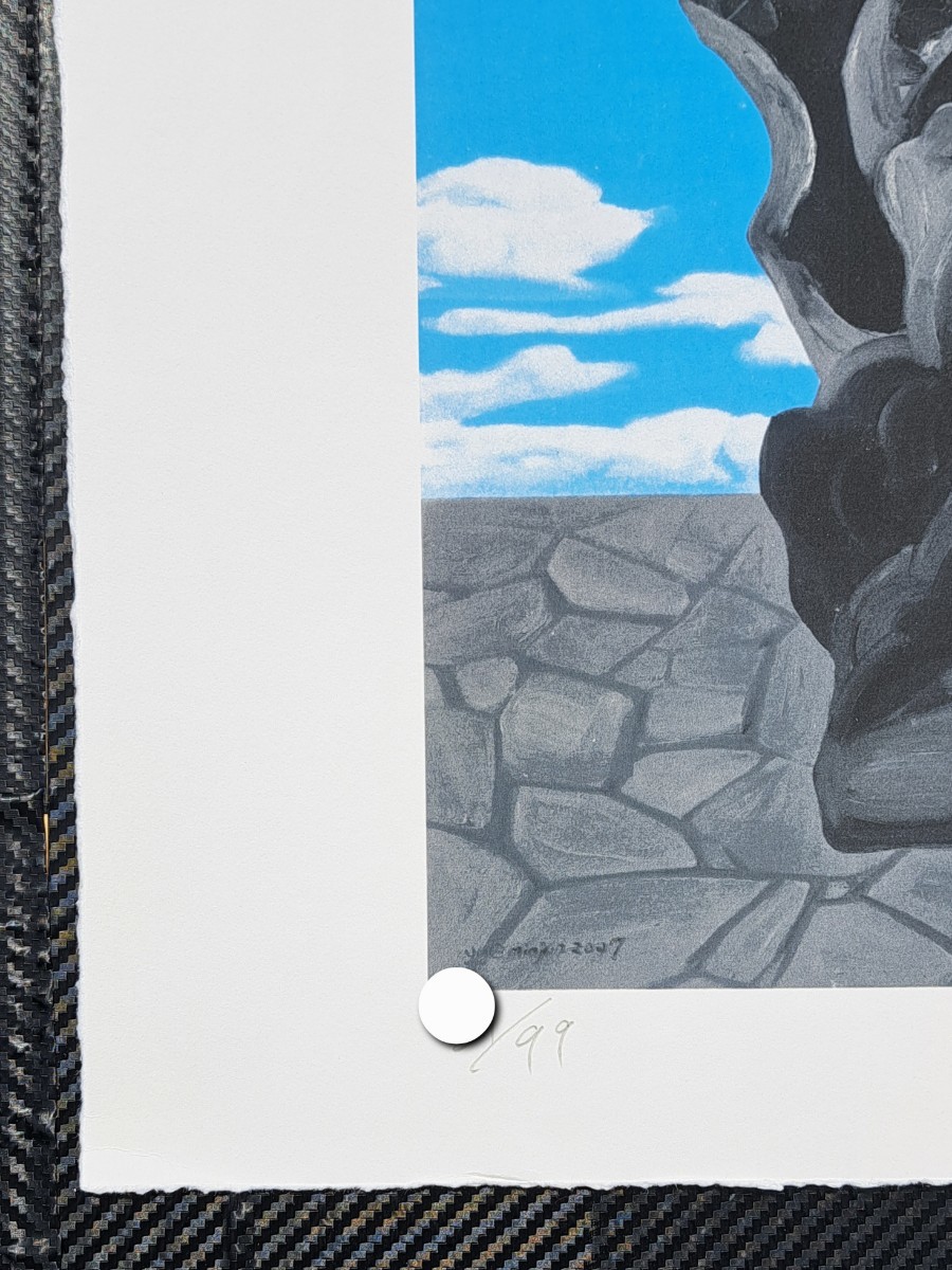 真作】方力均 版画 サイン ナンバー有り アート 中国人画家 村上隆