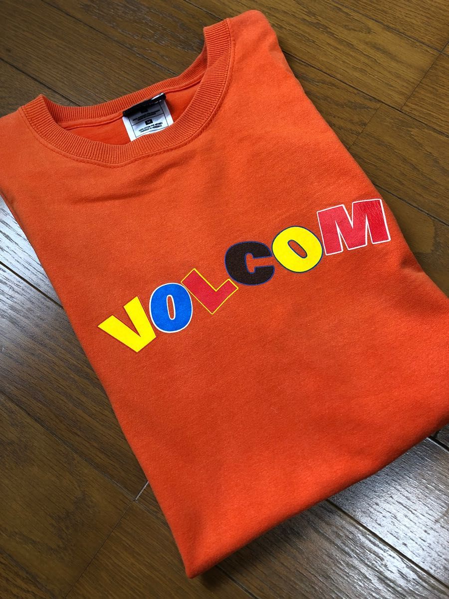 VOLCOM ポルコム Tシャツ オレンジ ロゴTシャツ Mサイズ