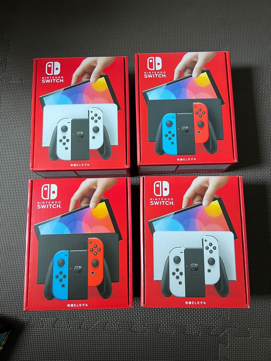 新品未開封 NintendoSwitch本体 有機ELモデル 4台-