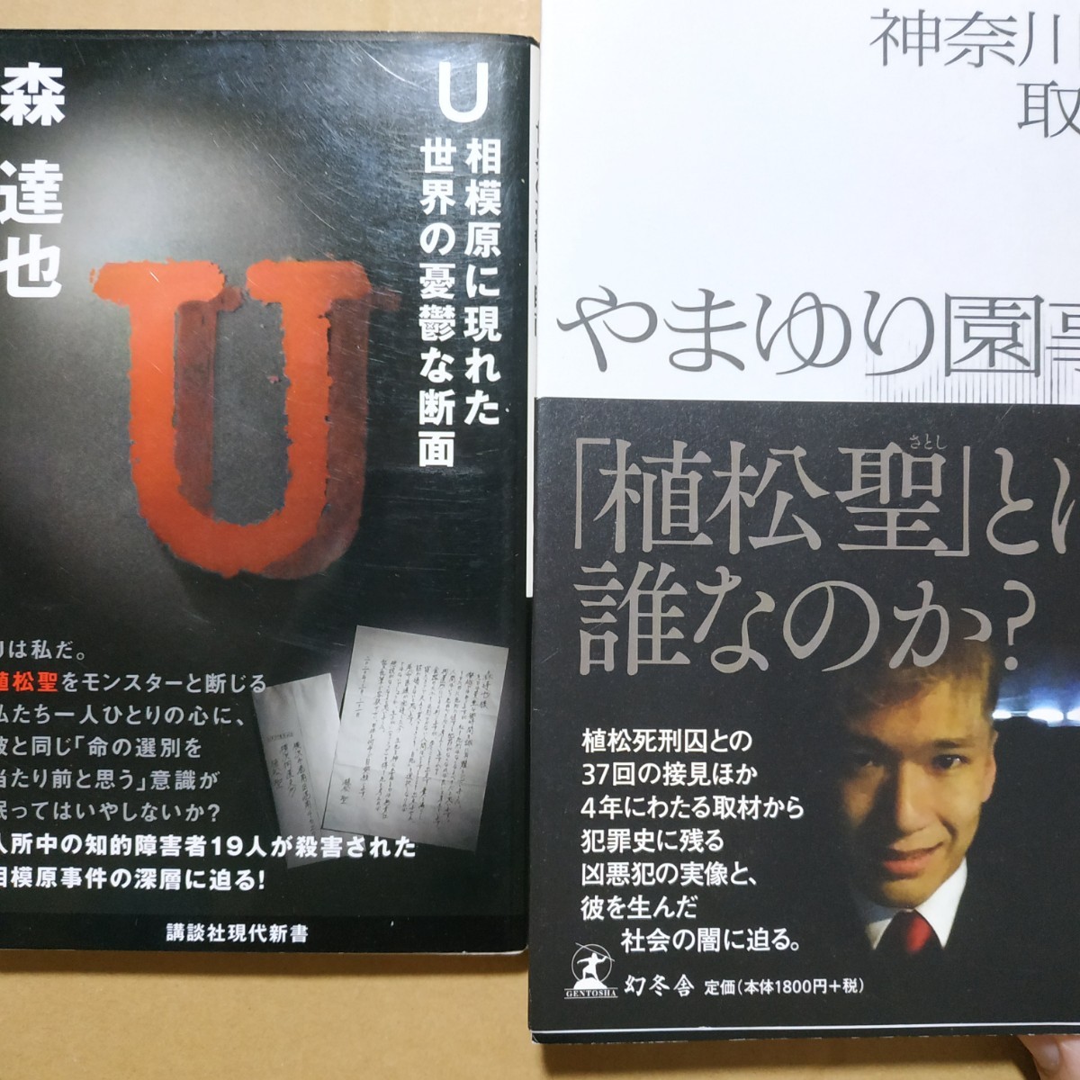 相模原障害者施設殺傷事件2冊 やまゆり園事件/神奈川新聞 U相模原に現れた世界の憂鬱な断面/森達也 植松聖 大量殺人 知的障害者 数冊格安