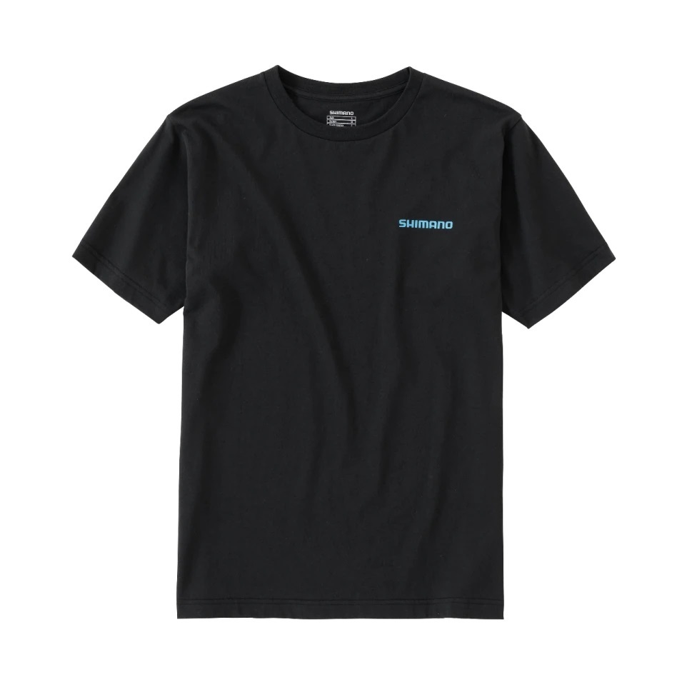 シマノ◇オーガニックコットンロゴTシャツ SH-004V(ブラック)M_画像1