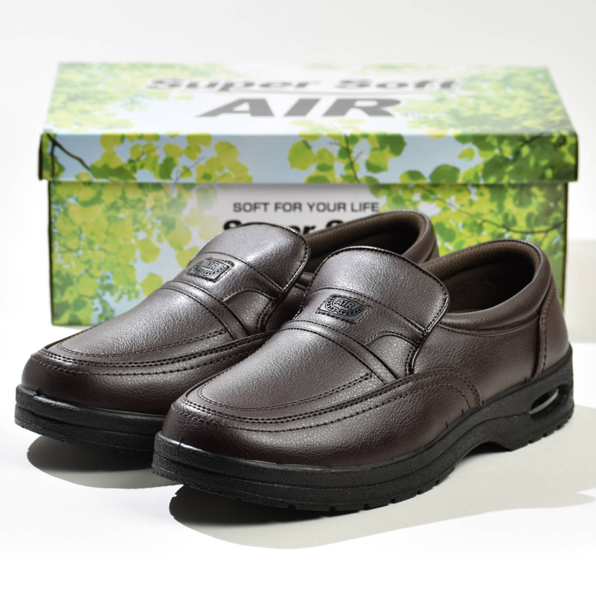  walking shoes men's wide width 4E tea business shoes 26.0cm