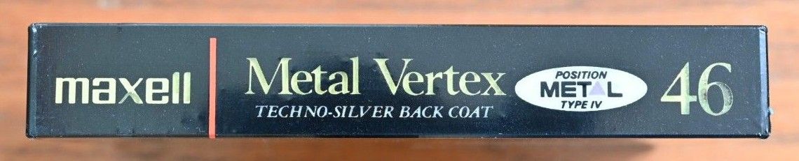 未使用未開封　maxell　カセットテープ　メタルポジション　Metal Vertex 46　MV46　メタルテープ　古い品物