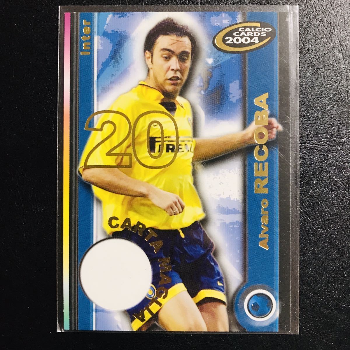 Alvaro Recoba / 2004 PANINI Calcio Cards / Carta Maglia CM2/5 Inter non jersey プロモーション ノンジャージカード レコバ インテル_画像1