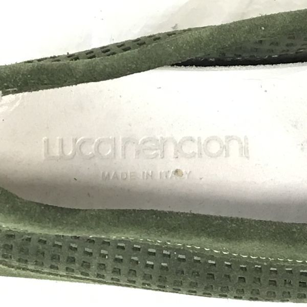 イタリア製★LUCA NENCIONI. ルカ ネンチオーニ★スエード/メッシュ/モカシン/デッキシューズ【23.0程度/オリーブ】Shoes/trainers◆Q-338_画像7