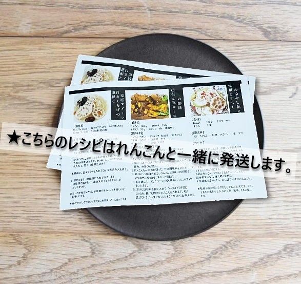 霞ヶ浦産 朝堀新れんこん 2kg 当日収穫 レシピ付き|PayPayフリマ
