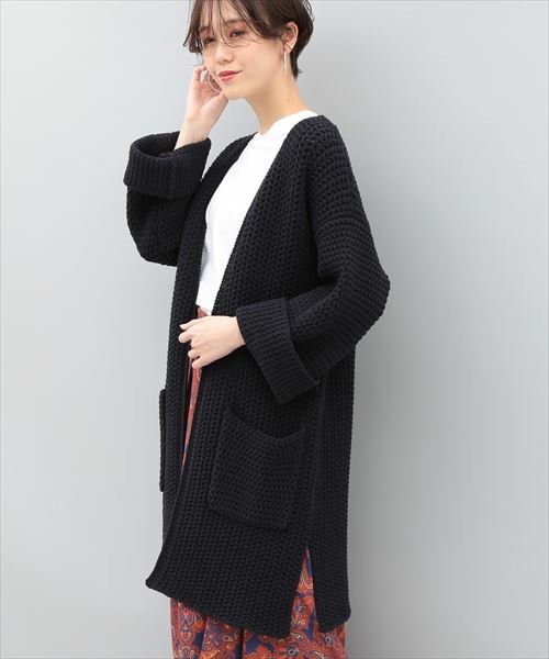 スーパーセール】 新品☆アダムエロペADAM ET ROPE地柄ローゲージ