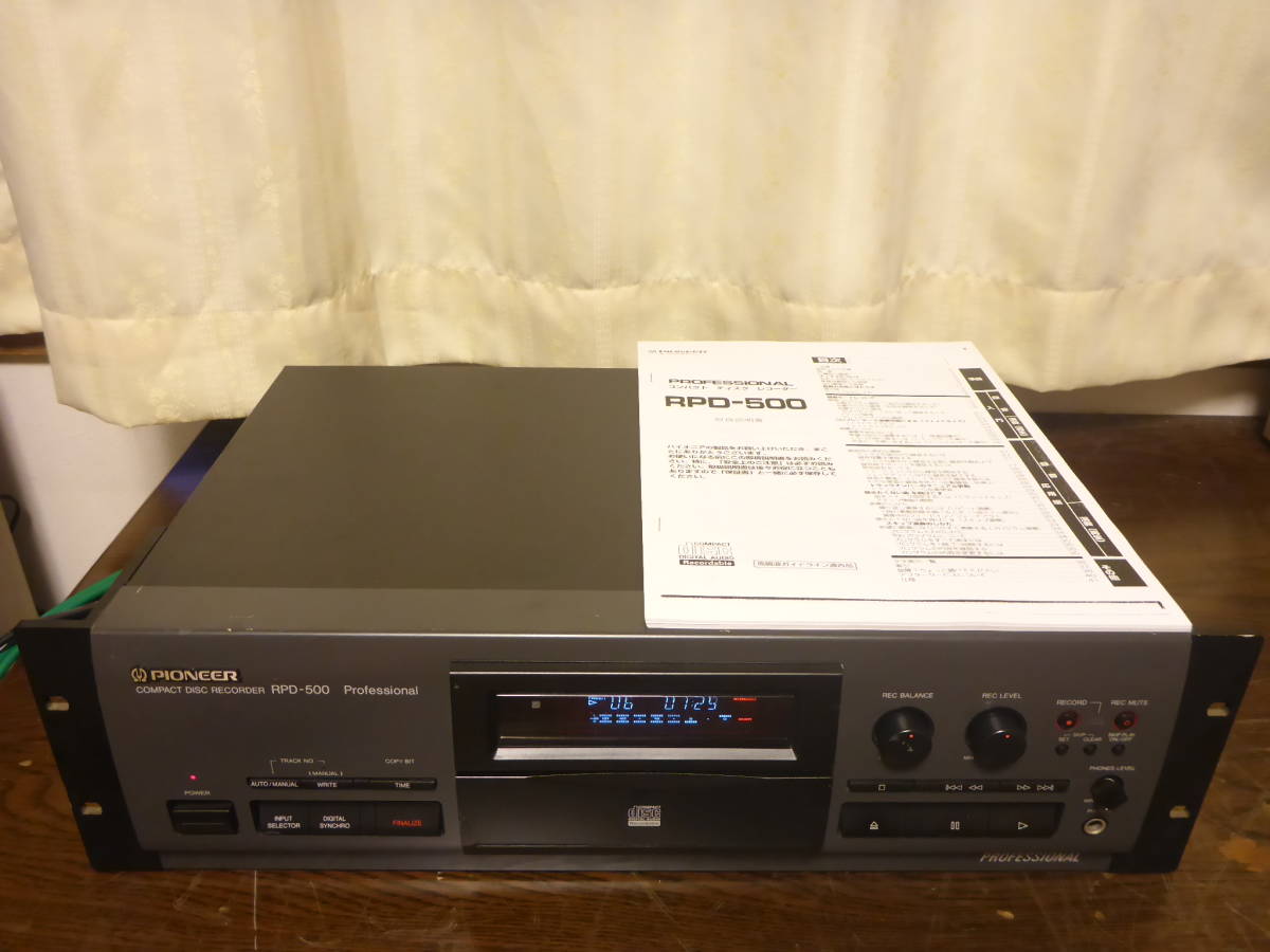 PIONEER RPD-500 CD刻錄機先鋒 原文:PIONEER RPD-500 CDレコーダー　パイオニア