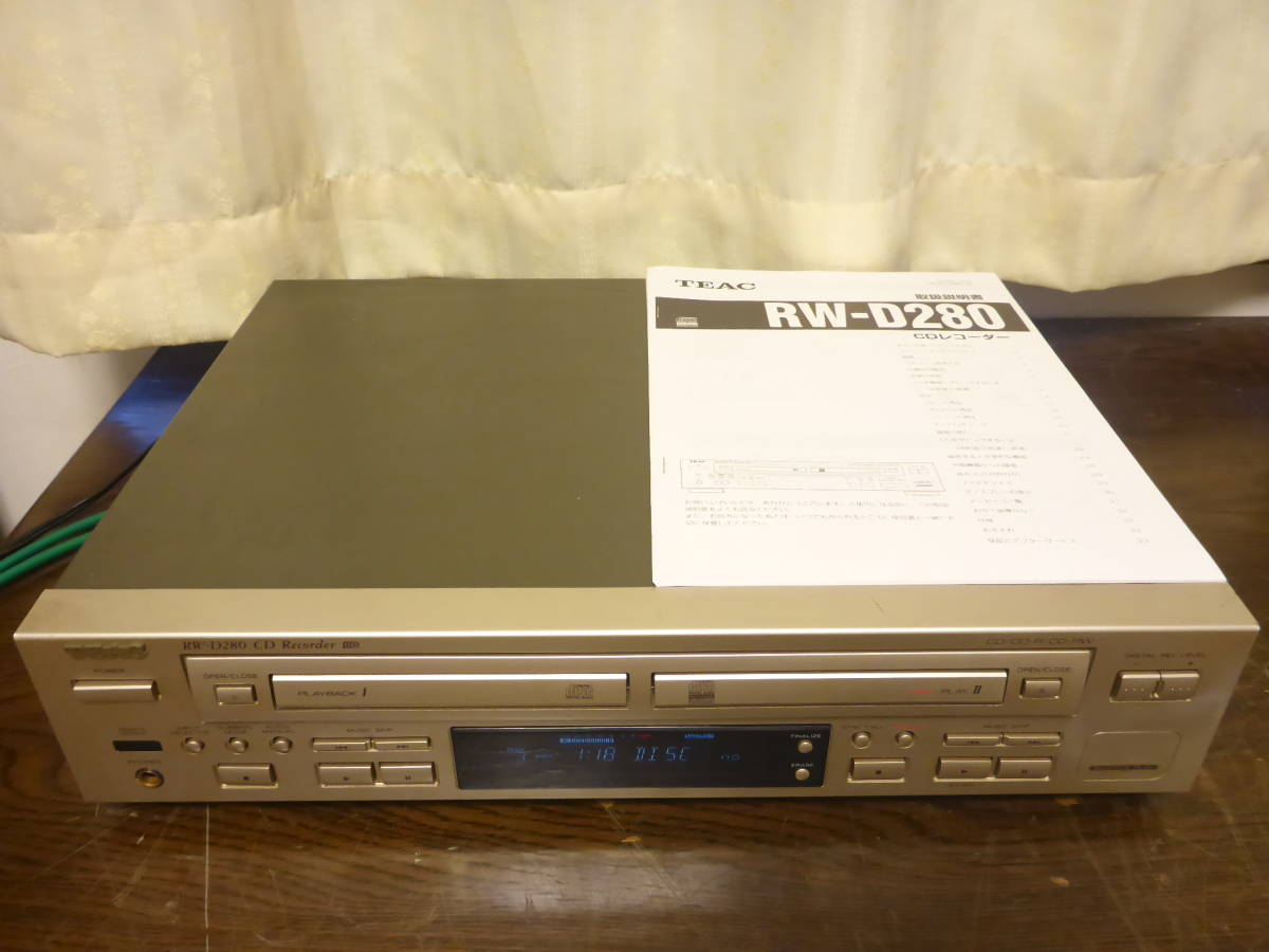 TEAC RW-D280 CD錄像機TEAC 原文:TEAC RW-D280 CDレコーダー ティアック