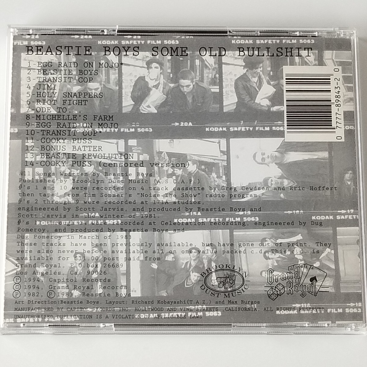 【輸入盤CD】BEASTIE BOYS / SOME OLD BULLSHIT (89843) ビースティ・ボーイズ / サム・オールド・ブルシット / 1994年_画像2