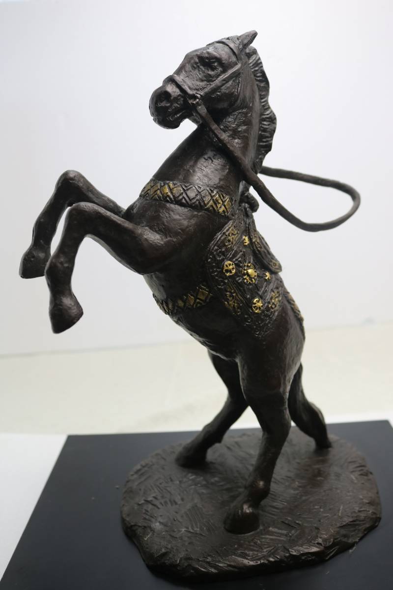 公式ストア 富永直樹 文化勲章受章 ブロンズ像 「新風」 馬 彫刻
