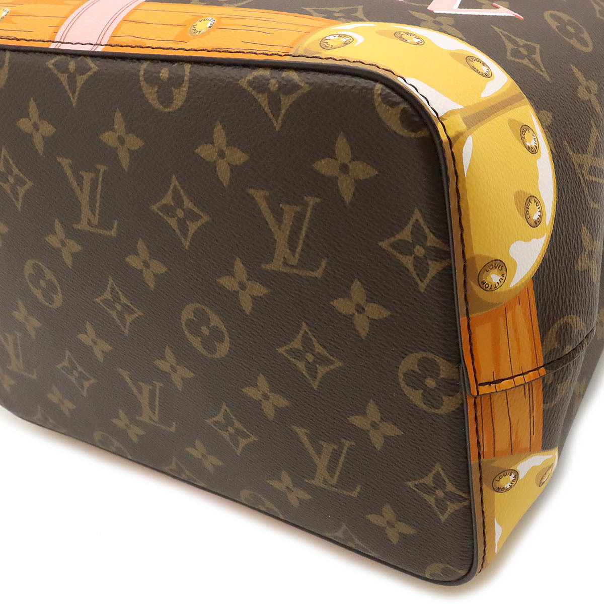 LOUIS VUITTON ルイ ヴィトン モノグラム ネオノエ トロンプ ルイユ サマートランク ショルダーバッグ 2WAY_画像3