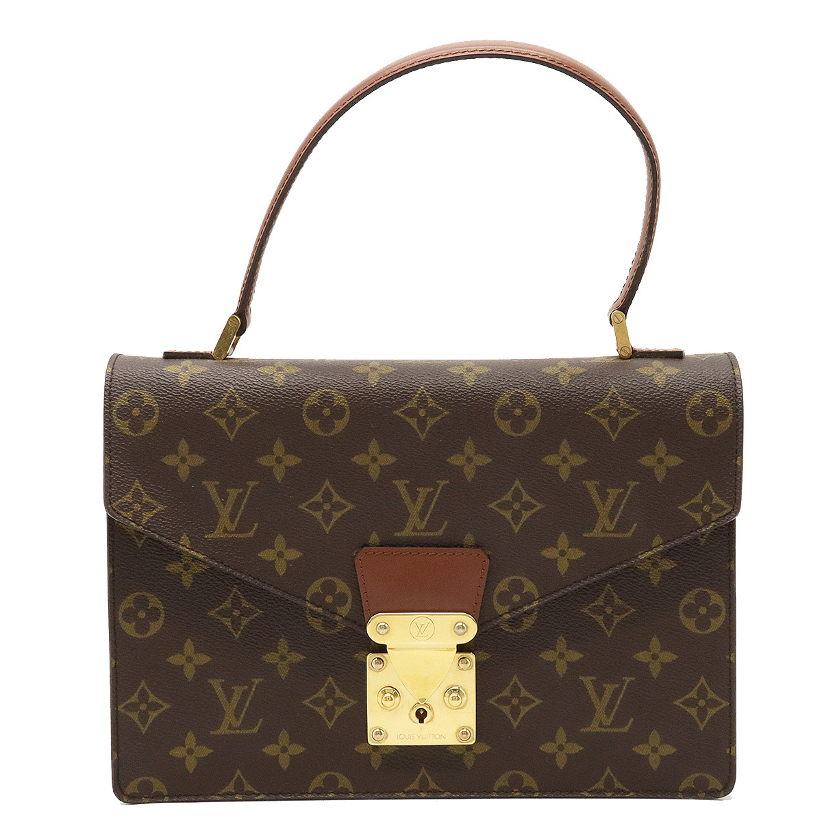 LOUIS VUITTON ルイ ヴィトン モノグラム コンコルド ハンドバッグ 鍵欠品_画像1