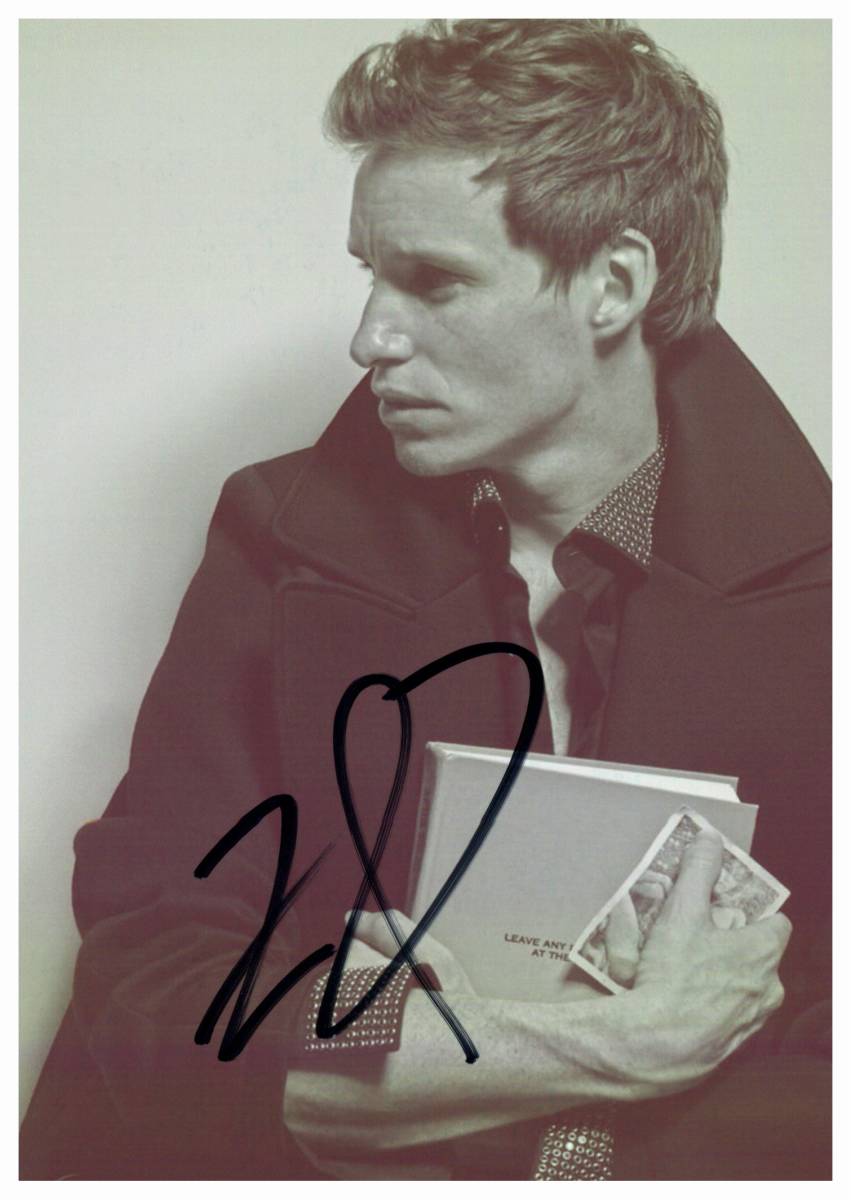◇ エディ・レッドメイン Eddie Redmayne イギリスの俳優 2L判 サイン