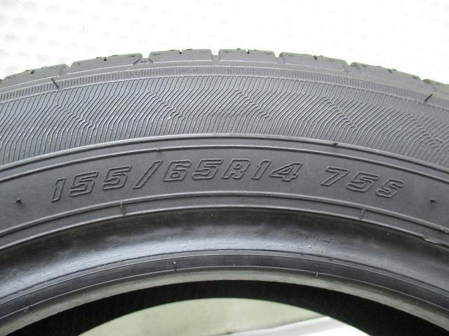 155-65R14 9分山 グッドイヤーエフィシエントグリップ 2021年製 中古タイヤ【2本】送料無料(M14-4782）_画像5