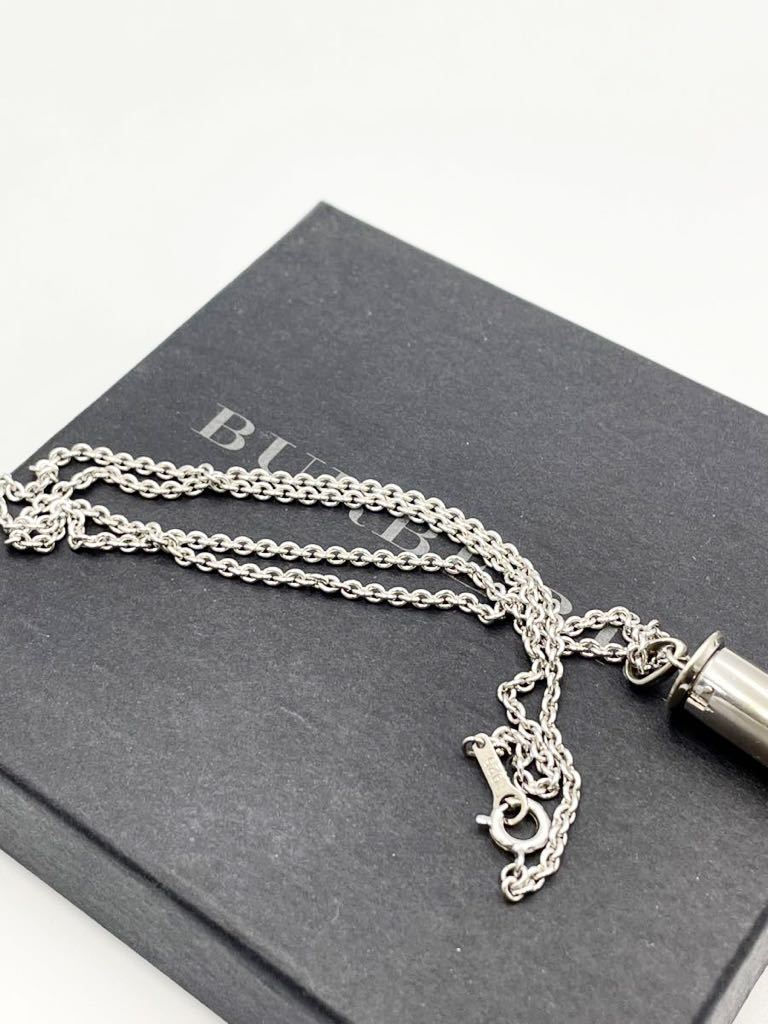 極美品 バーバリー ネックレス シルバー925 純銀 メンズ 極美品 バーバリー ネックレス シルバー925 純銀 メンズ