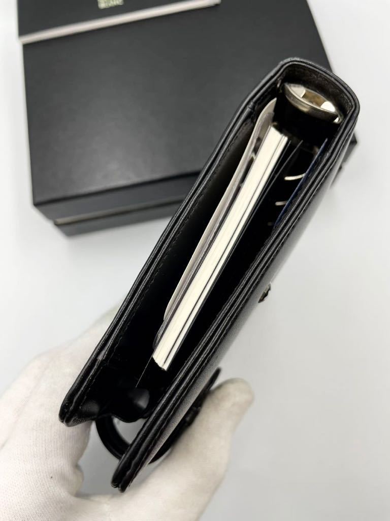 極美品 モンブラン システム手帳 ミニ6穴サイズ ブラック マイ 極美品 モンブラン システム手帳 ミニ6穴サイズ ブラック マイ