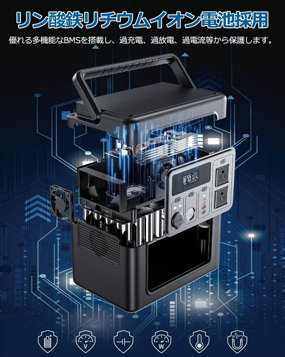 Yoobao ポータブル電源 大容量 192000mAh/614Wh 高出力700W Yoobao ポータブル電源 大容量 192000mAh/614Wh 高出力700W