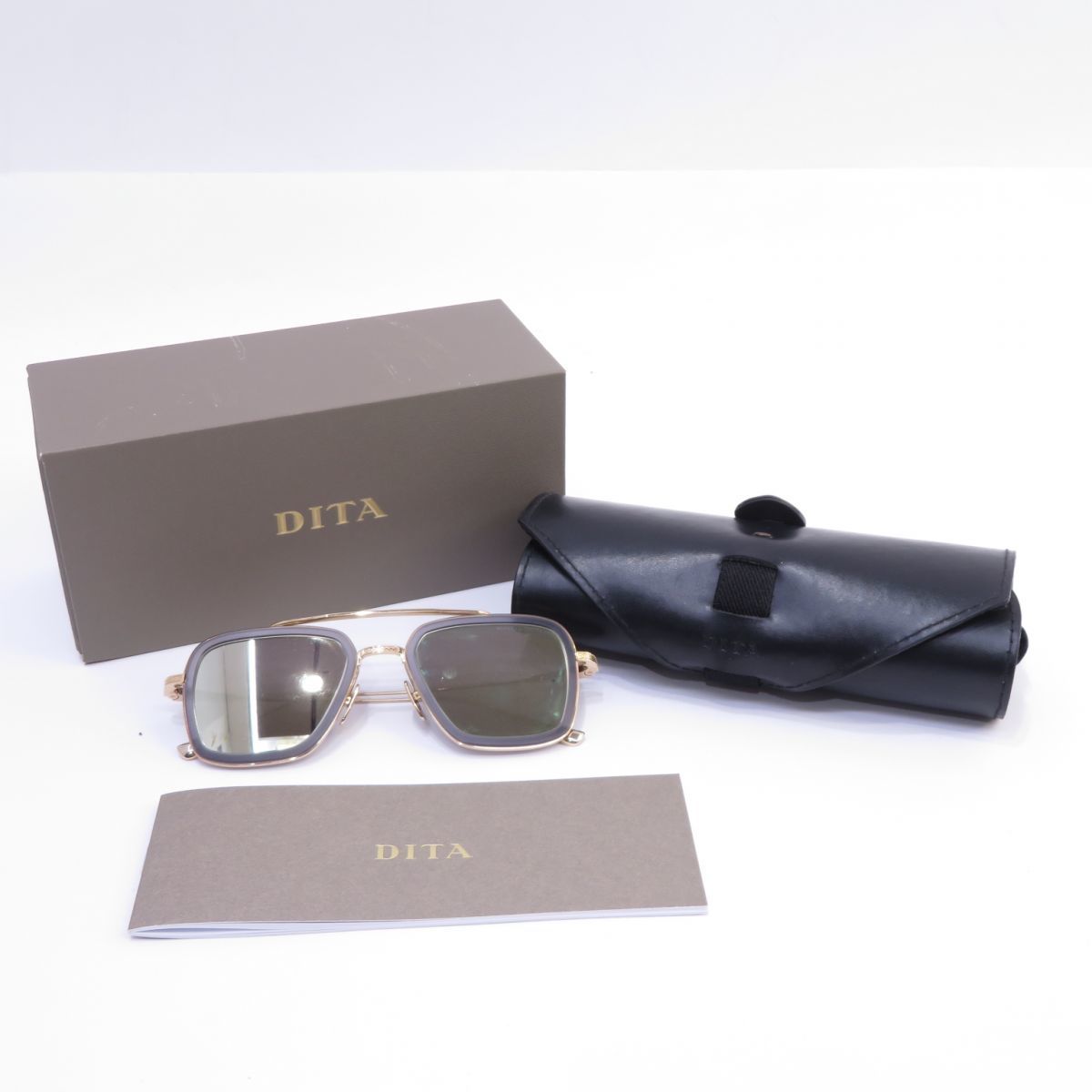 上質で快適 DITA 163s ディータ ※中古 サングラス 7806-C-GRY-GLD-52