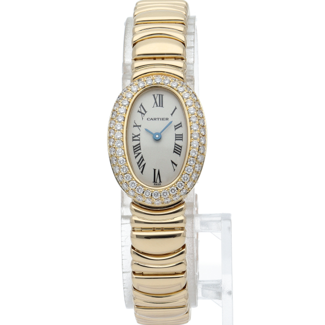  Cartier Mini Baignoire часы бриллиантовая оправа WB5094W1