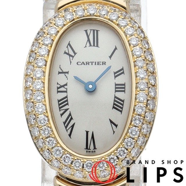  Cartier Mini Baignoire часы бриллиантовая оправа WB5094W1